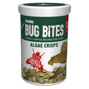 Fluval Bug Bites Algae Crisps fluval bug bites algae crisps, bottom feeder fish food, pleco food, spirulina fish food, black soldier fly fish food, insect based aquarium food, algae crisps for fish, tropical fish food