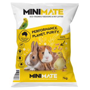 MiniMate Small Animal Litter 7kg rabbit toilet litter pellets, litter tray pellets for rabbits, guinea pig cage bedding pellets, ferret litter pellets, bird cage pellet litter, low dust litter for small pets, recycled wood litter pellets, pine pellets for pet litter, absorbent cage litte