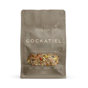 Forage Gourmet Cockatiel Bird Seed cockatiel seed, cockatiel food, cockatiel mix, cockateil seed, cockatail food, cockytiel seed, cockytail food, parrot seed, parrot food, conure seed, conure food, small parrot food, medium bird seed, gourmet cockatiel mix, bird seed australia, natural coc
