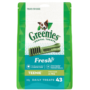 Greenies Teenies FRESH MINT 340gm 43 treats per pack