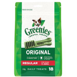 Greenies Regular Mega Pack 510gm 18 treats per pack