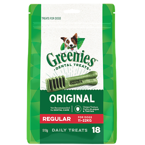 Greenies Regular Mega Pack 510gm 18 treats per pack