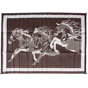 Outdoor Floor Mat Reversible Horse Design