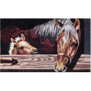Door Mat "Mare & Foal"