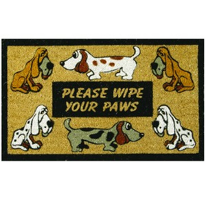Coir Door Mat Please Wipe Your Paws