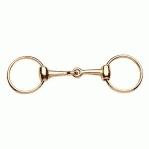 Key Ring Loose Ring Eggbutt Snaffle - Gold 