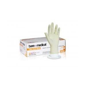 Disposable Latex Gloves Large Powder Free Box 100 