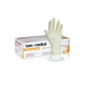 Disposable Latex Gloves Medium Powder Free Box 100 