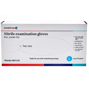 Covetrus Nitrile Blue Powder-Free Examination Gloves 100pk
