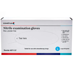 Covetrus Nitrile Blue Powder-Free Examination Gloves 100pk