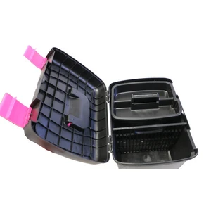 Supreme Grooming Box 40.8x30x29.5cm [Colour: Black/Hot Pink]