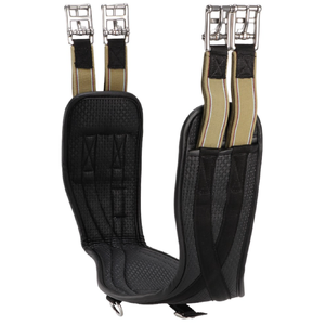 Equi-Prene Pressure Eze Two Buckle Girth w/Elastic - Black (105cm) 
