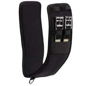 Equi-Prene Shaped Comfort Dressage Girth - Black shaped dressage girth, equi-prene girth, memory foam girth, black dressage girth, anatomical horse girth, equestrian tack australia, elastic dressage girth, horse comfort girth, equi-prene comfort girth, heat sensitive girth, saddle girth dressage, girth 