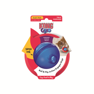 KONG Gyro   treat dispensing toy, kong gyro, interactive toy, boredom, *FREE Peanut Butter Small Snacks*