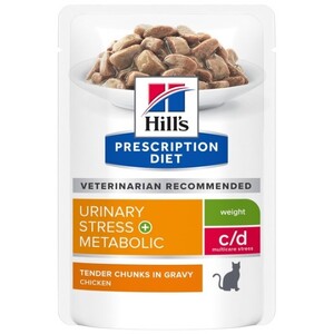 Hills Prescription Feline C/D Multicare Stress + Metabolic 85g x 12 