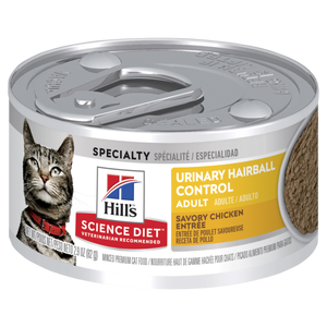 *CLEARANCE BEST BEFORE END OF MAY2025 Hills Feline Adult Urinary & Hairball CANS 82g x 24 *1LEFT*