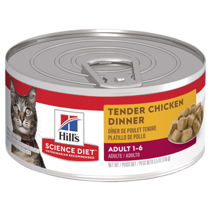 Hills Science Diet Feline Adult Tender Chicken Dinner cans 156g x 24