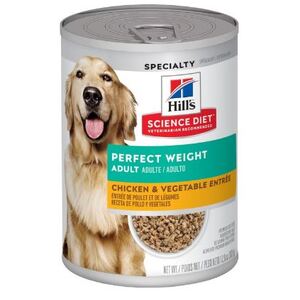 Hills Science Diet Light Adult Perfect Weight Canned Dog Food 363g x 12 Pack