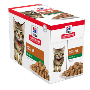 Hills Science Diet Feline Kitten with Turkey Pouches