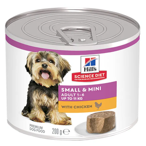 Hills Science Diet Small & Mini Adult Mousse with Chicken 200g x12