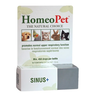 Homeopet Sinus+ 15mL  nasal, sinus, sinus issues, sinus health, nasal health, congestion, pet sick, sick pet