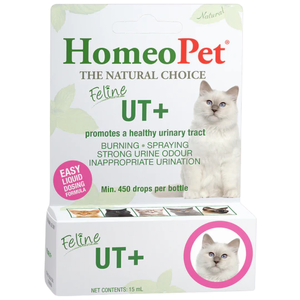 Homeopet Feline UT + Plus 15ml - **new packaging/new name - same formula***