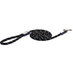 Rogz Classic Rope Lead Black Lge