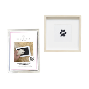 Heartfelt Paws Inkless Pawprint Keepsake dog, keepsake, paw print, paw print keepsake, end of life keepsake, end of life, rip, dog dead, paw print 