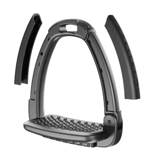 Horsena Swap Stirrups w/Black Side Covers