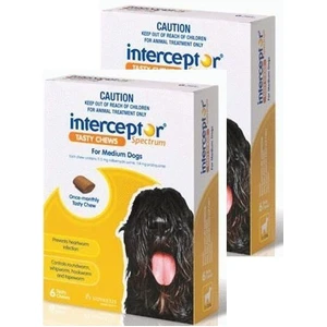 Interceptor Spectrum Medium Dog Yellow 11-22kg pack of 12