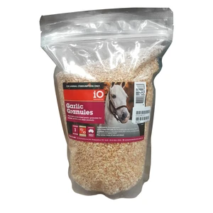 iO Garlic Granules io garlic granules, garlic for horses, horse garlic supplement, natural fly repellent horses, immune support horses, equine garlic, garlic powder equine, sulphur supplement horses, selenium garlic horses