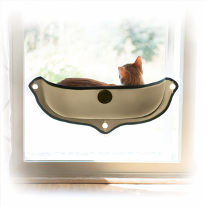 K & H EZ Mount Window Cat Bed - Tan