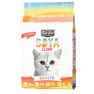 Kit Cat Soya Clump Litter Confetti (7L) 2.5kg