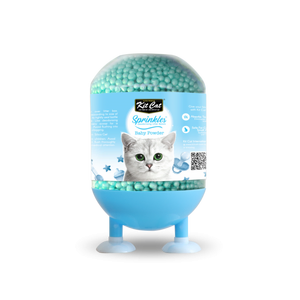 Kit Cat Deodorising Litter Sprinkles Baby Powder 240gm