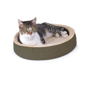 K & H Thermo Kitty Cuddle Up Heated Bed - Mocha