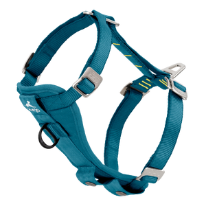 Kurgo Tru-Fit Enhanced Strength Smart Car Harness - Ink Blue Kurgo Tru-Fit Smart Harness, crash-tested dog harness, car harness for dogs, no-pull dog harness, dog seat belt harness, adjustable dog harness, padded dog harness, ink blue dog harness, medium dog harness, large car harness for dogs, Kurgo harness sizes