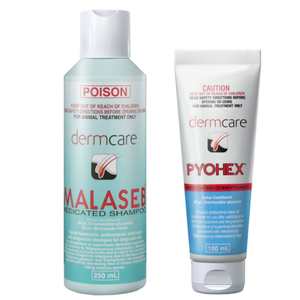 Malaseb and Pyohex Combo pack 250ML/100ML