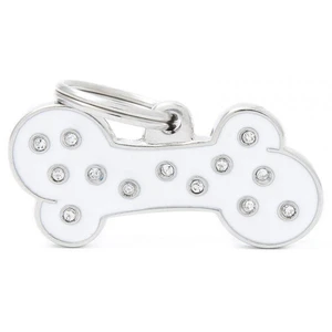 **CLEARANCE** Pet ID Tag Chic Large White Bone 3.9cm x 1.8cm 