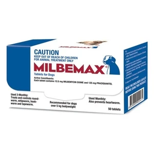 Milbemax Allwormer tablets for large dog 50 pack