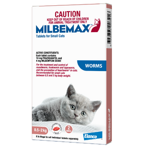 Milbemax Small Cat up to 2kg - 2 tablet pack