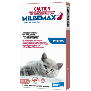 Milbemax Small Cat up to 2kg - 2 tablet pack