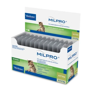 Milpro Broad Spectrum Wormer for Cats 0.5-2kg 24 pack