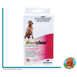 Moxiclear For Dogs over 25 kg (Red)