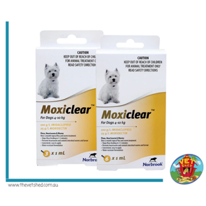 Moxiclear For Dogs 4 - 10 kg 12 pack (Apricot)