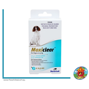 Moxiclear For Dogs 10-25 kg 3 pack (Blue)