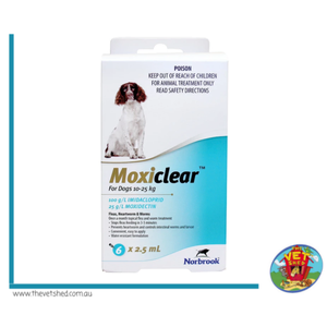 Moxiclear For Dogs 10-25 kg 6 pack (Blue) 