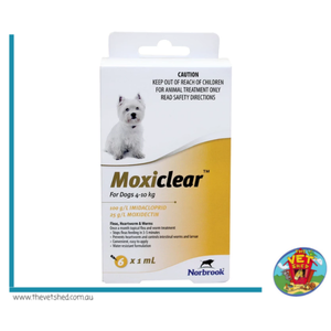 Moxiclear For Dogs 4 - 10 kg 6 pack (Apricot)