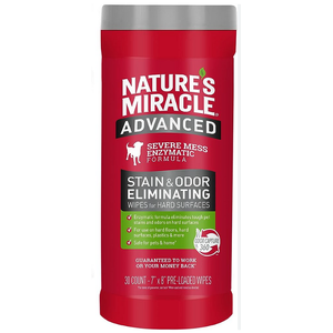 Nature's Miracle Advance Stain & Odour Wipes 30pk