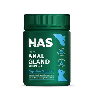 Natural Animal Solutions Anal Gland Digestive Support 120g natural animal solutions anal gland support, anal gland digestive support powder, dog anal gland supplement, fibre supplement for dogs, psyllium husk dog supplement, scooting dog support, gut health dog powder, postbiotic dog supplement, goat milk dog dig