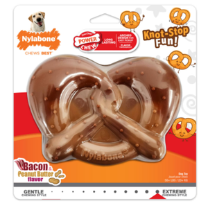 Nylabone Power Chew Giant Pretzel Bacon/Peanut Butter - Souper
